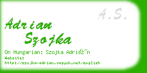 adrian szojka business card